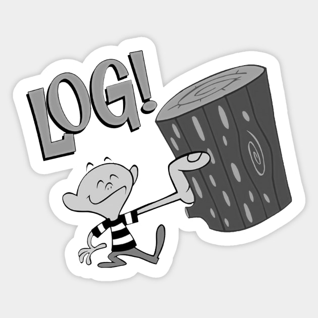 Log Sticker by TEEVEETEES